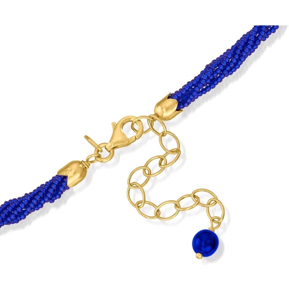 Italian Multicolored Murano Heart Pendant Necklace in 18kt Gold Over Sterling - Picture 15 of 15